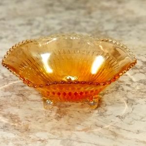 CARNIVAL GLASS MARIGOLD CANDY DISH